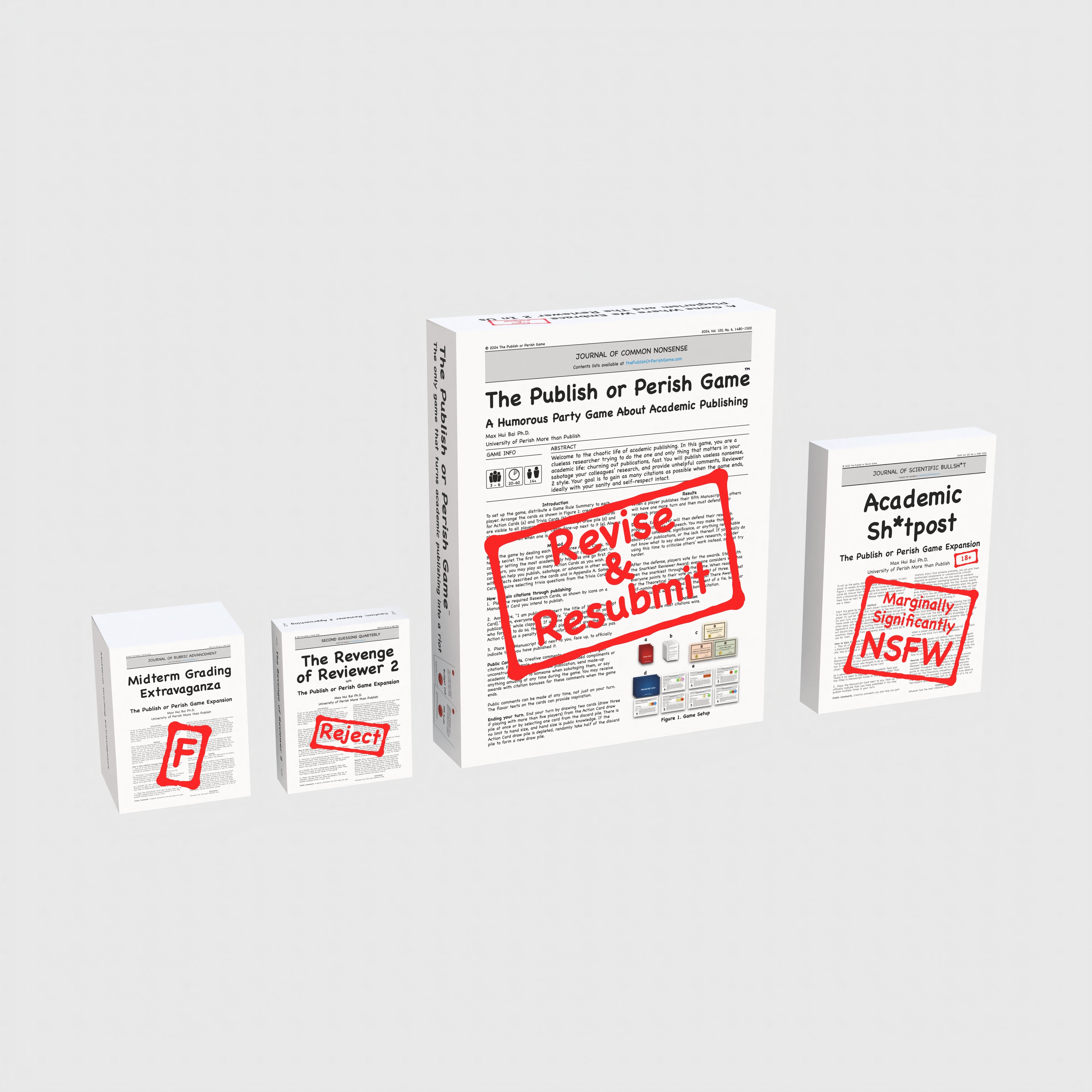 🎁 All‑in Bundle: The Publish or Perish Game + All 3 Expansion Packs