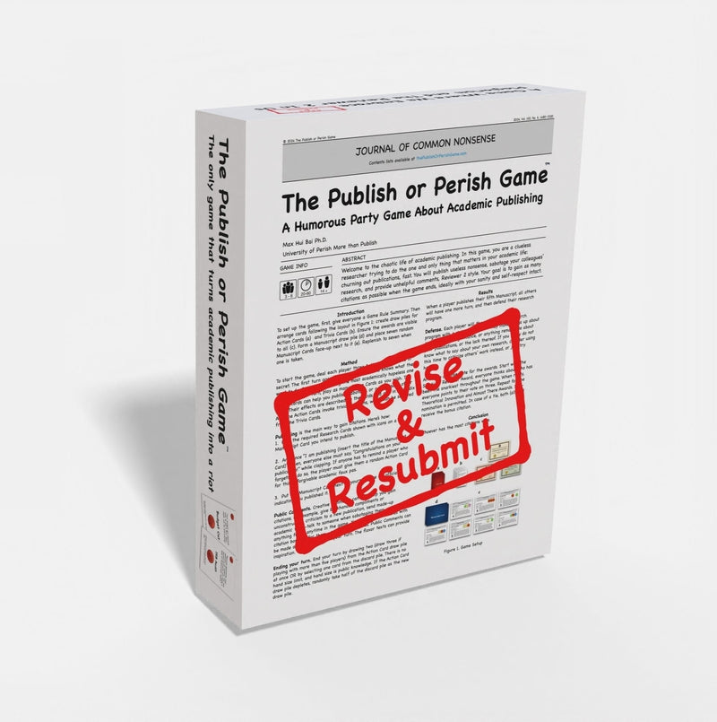 Publish or Perish academic party game